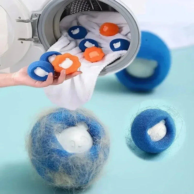 Reusable Laundry Balls for Pet Hair & Lint Removal