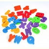 A colorful set of 36 soft EVA bath letters and numbers floating educational toys for toddlers