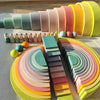 Rainbow Stacking Blocks & Peg Dolls Set – Natural Wooden Toy