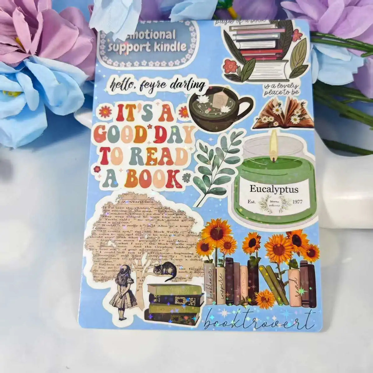 Cartoon Bow Design Insert Cards for Transparent Tablet Cases