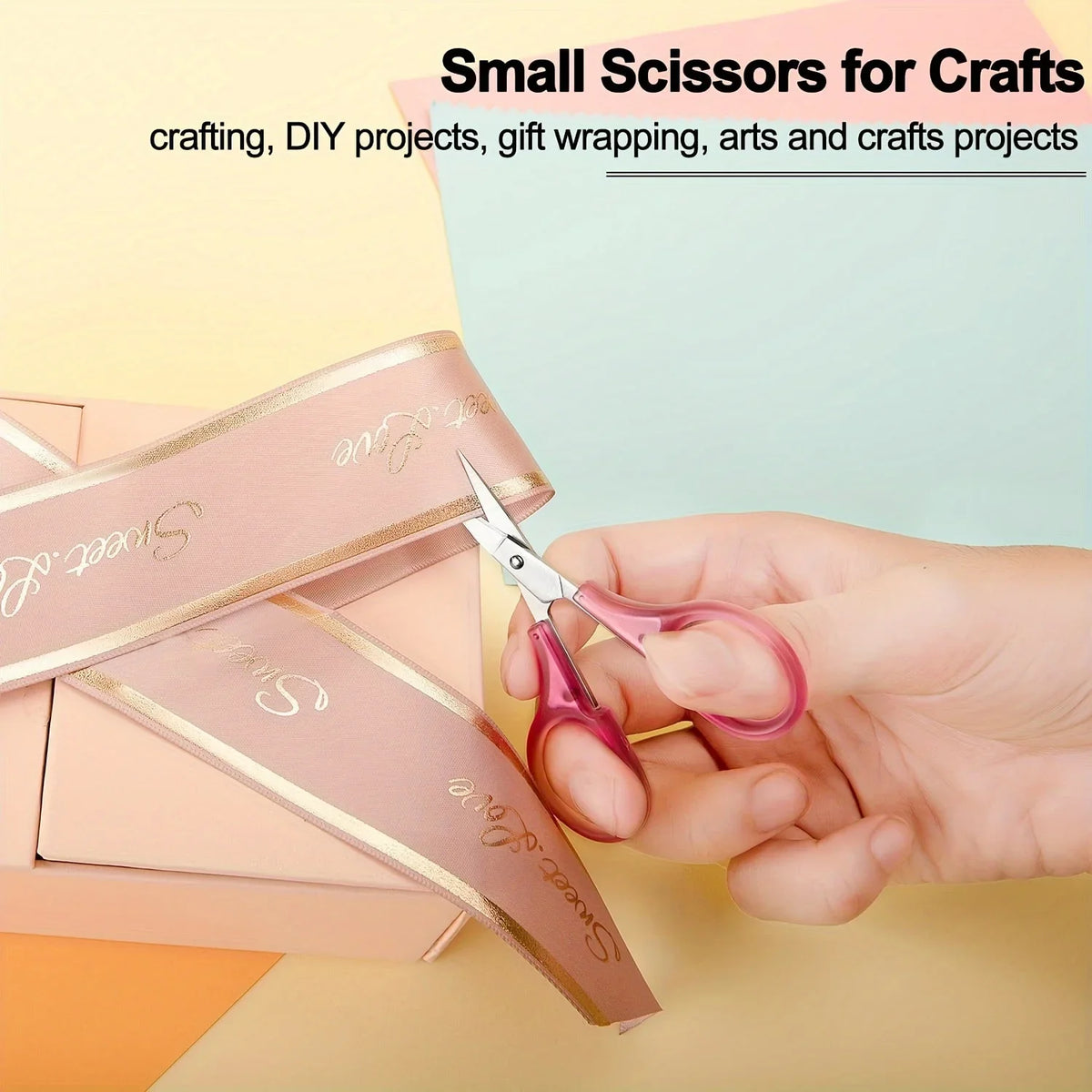 Compact Precision Scissors with Protective Cap