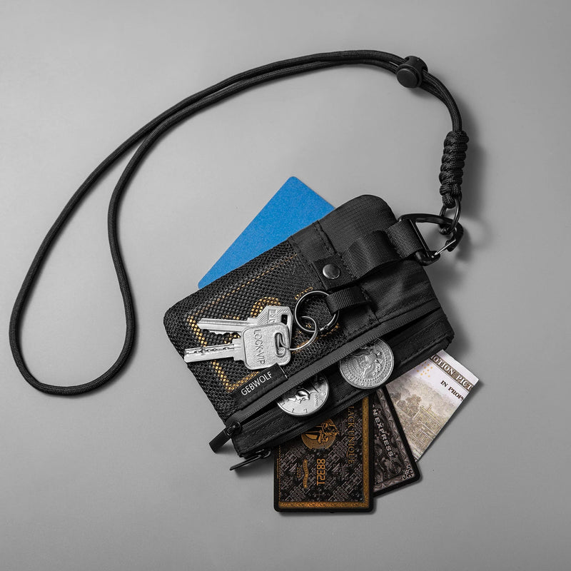 Cartera Minimalista de Nylon con Protección RFID y Ventana para Identificación