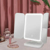 Tri-Fold LED Lighted Makeup Mirror with 3x/2x/1x Magnification