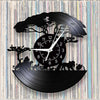 African Safari Cartoon Lion Vinyl Record Wall Clock – Silent Non-Ticking, 12-Inch Decor for Kids' Rooms and Playrooms