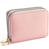 Cartera Compacta con Doble Cremallera y Monedero