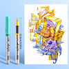 12-Piece Acrylic Paint Marker Set with Brush Tips