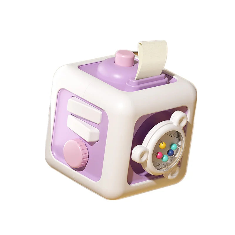 Montessori 6-in-1 Activity Cube for Toddlers – Sensory Busy Board & Learning Toy
