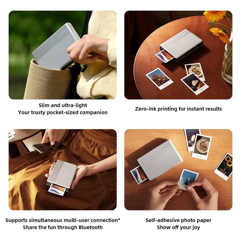 Portable Bluetooth Photo Printer with ZINK Technology