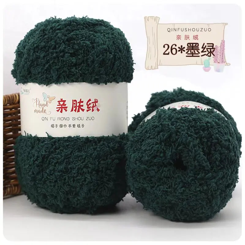 Soft Chenille Yarn for Knitting and Crochet Projects
