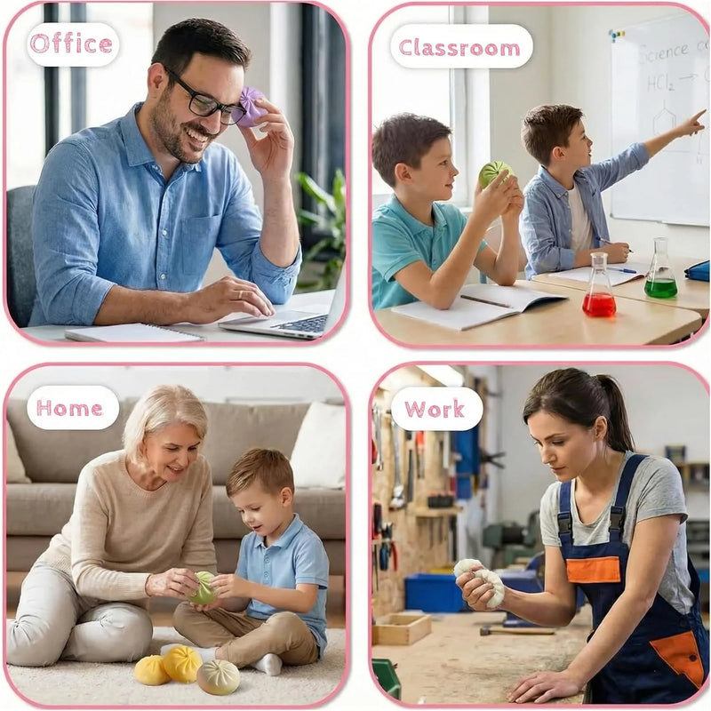 Jumbo-Dumpling-Squishy-Spielzeug mit Dampfgarer
