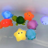 Glow-in-the-Dark Animal Bath Toy Set with Floating Net