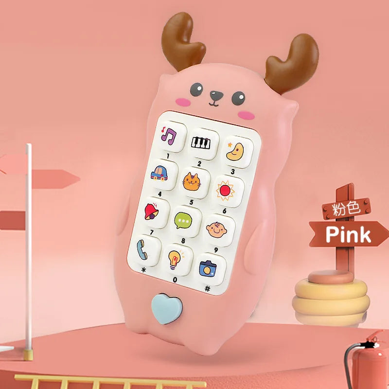 Interactive Baby Phone Toy with Teether and Sounds