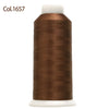 80-Color Polyester Embroidery Thread Set with Large 4000m Spools