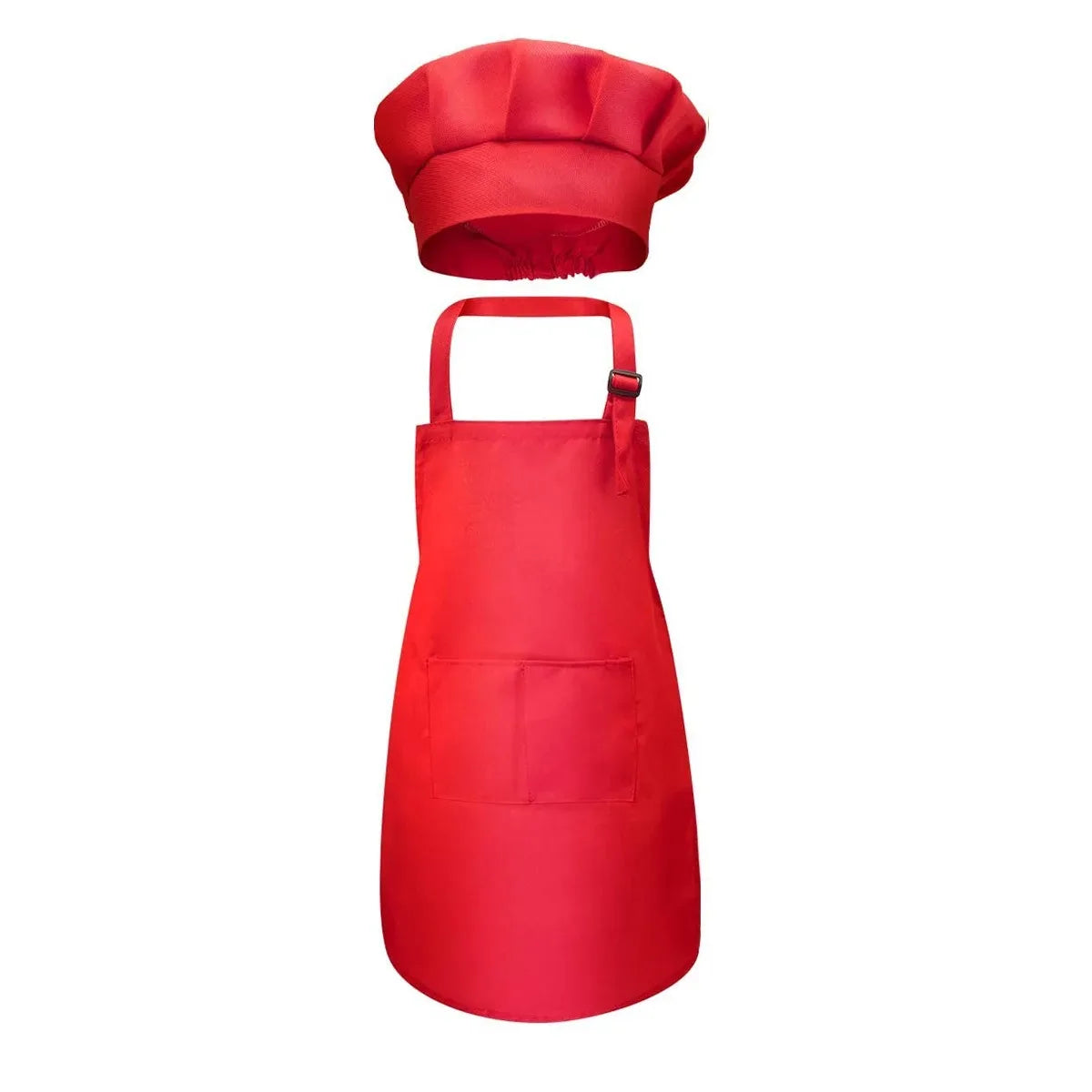 Kids' Chef Apron and Hat Set – Waterproof Cooking & Painting Smock for Boys and Girls