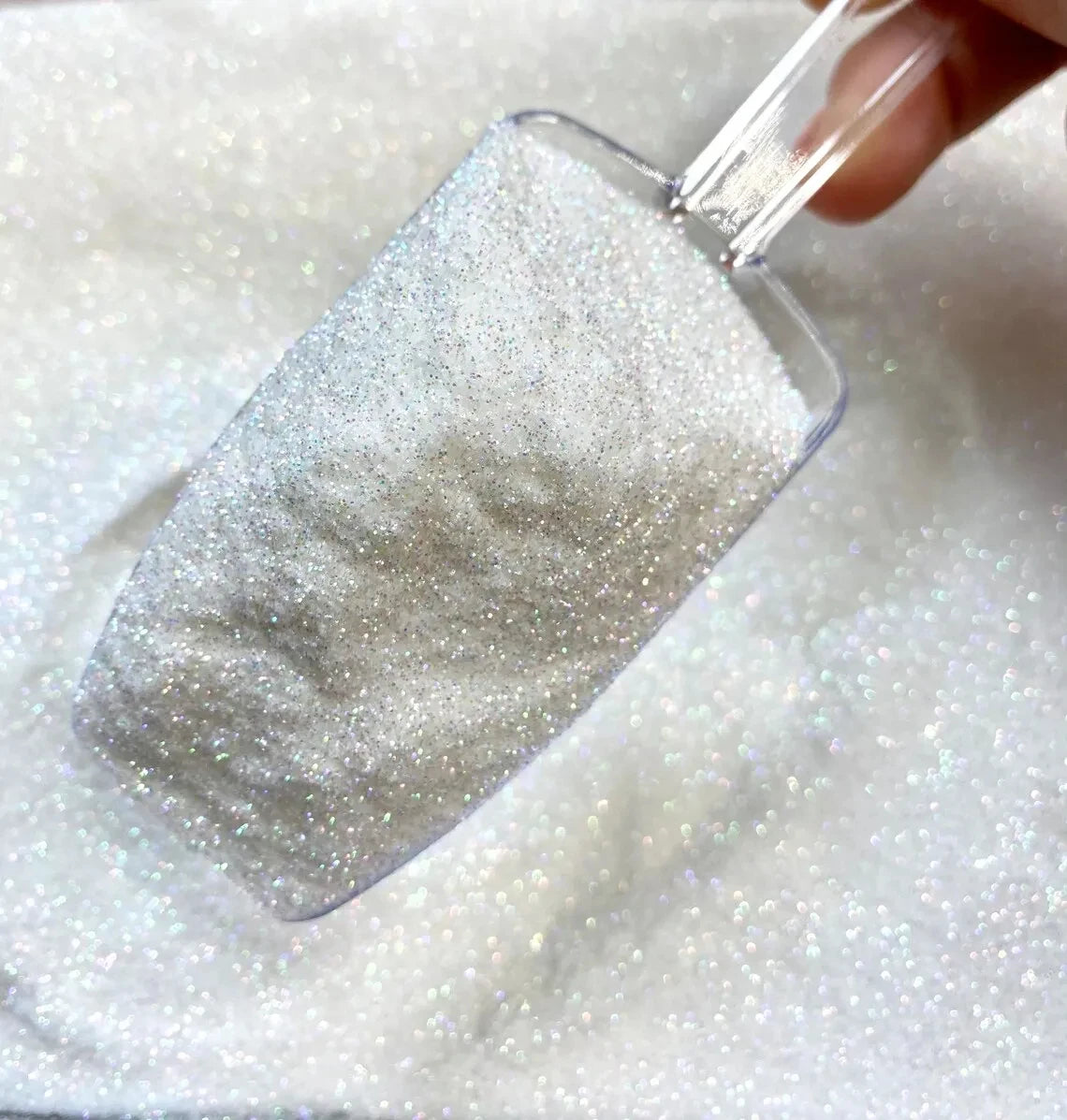 White Iridescent Ultra Fine Glitter Dust