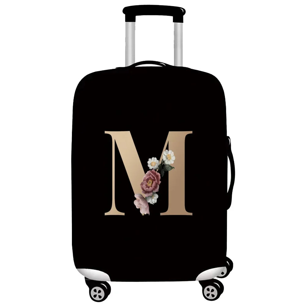 Gold Letter Series Elastic Luggage Cover