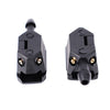 A pair of black 4-way adjustable car windshield washer nozzles.