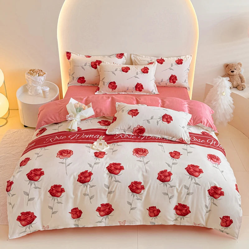 Brushed Polyester Duvet Cover with Matching Pillowcases