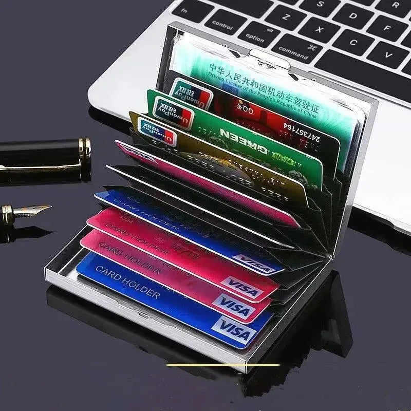 Slim Stainless Steel RFID Blocking Card Holder