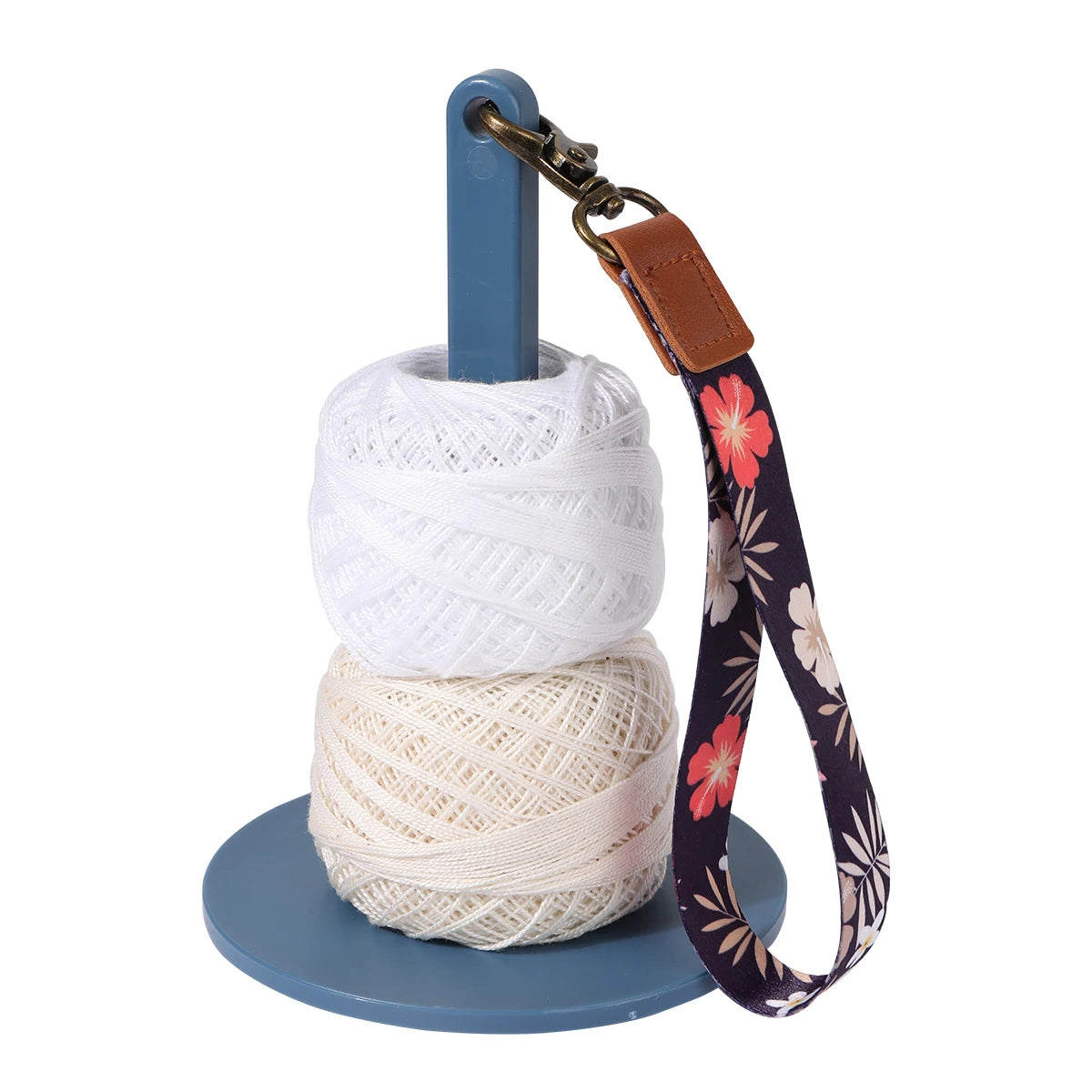 Yarn Holder with Wrist Strap for Knitting & Crochet
