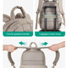 Quilted Casual Daypack with Padded Laptop Compartment