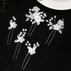 Elegant Floral Hair Stick — Pearl Flower Hairpin for Weddings & Parties