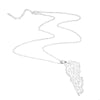 Hollow Lebanese Map Pendant Necklace
