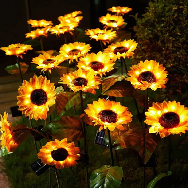 Lumière de Jardin en Soleil Levant LED à Énergie Solaire