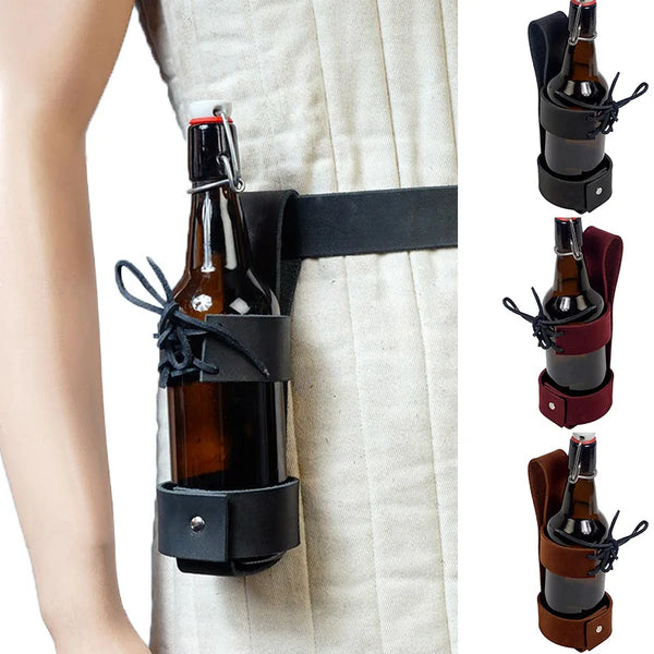 Steampunk Leather Bottle Holster