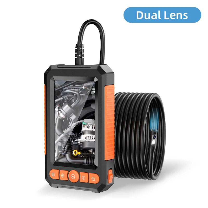 Professional 1080P Dual-Lens Endoscope Inspection Camera with 4.3" LCD Screen