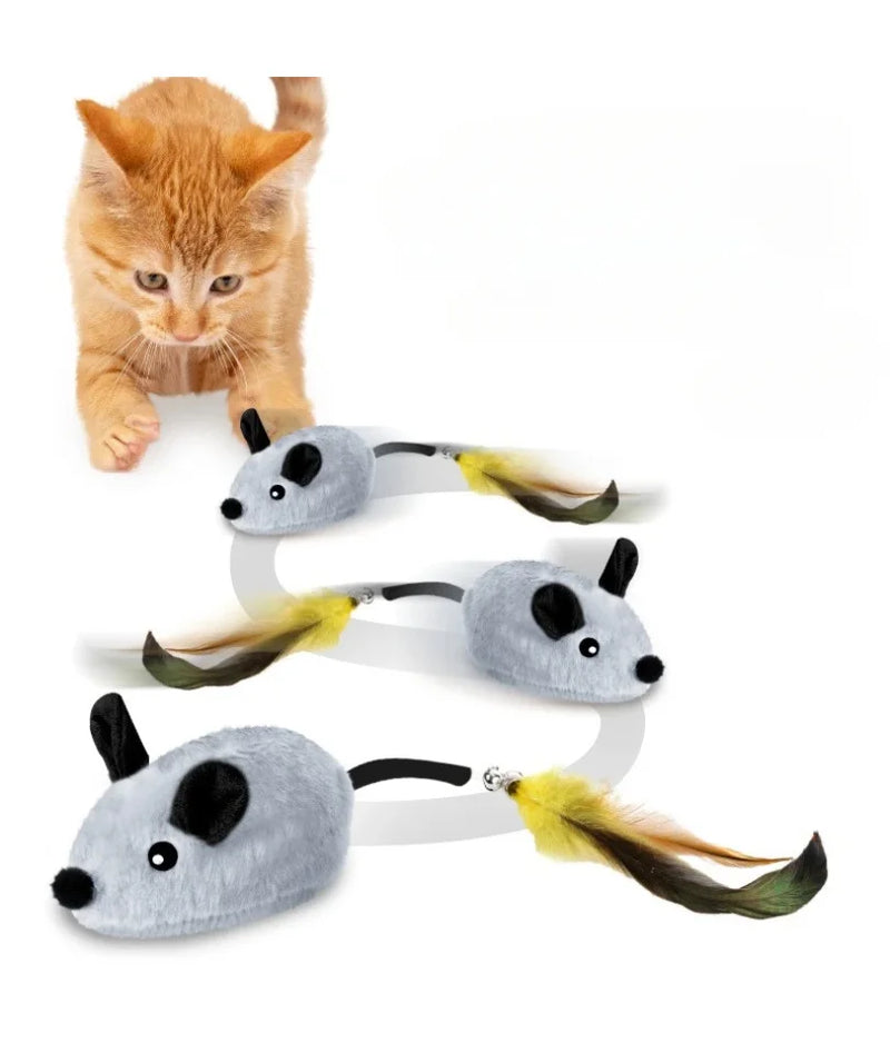 Juguete de Ratón Automático para Gatos con Sonido