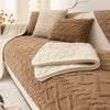 Plush Non-Slip Sofa Cover with Quilted Cotton
