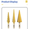 Titanium Step Drill Bit Set — 4 to 20mm Multi-Size Cone Drill