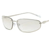 Oval Frameless Sunglasses with Gradient Lenses