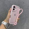 Diamond-Clear Phone Case with Wrist Strap