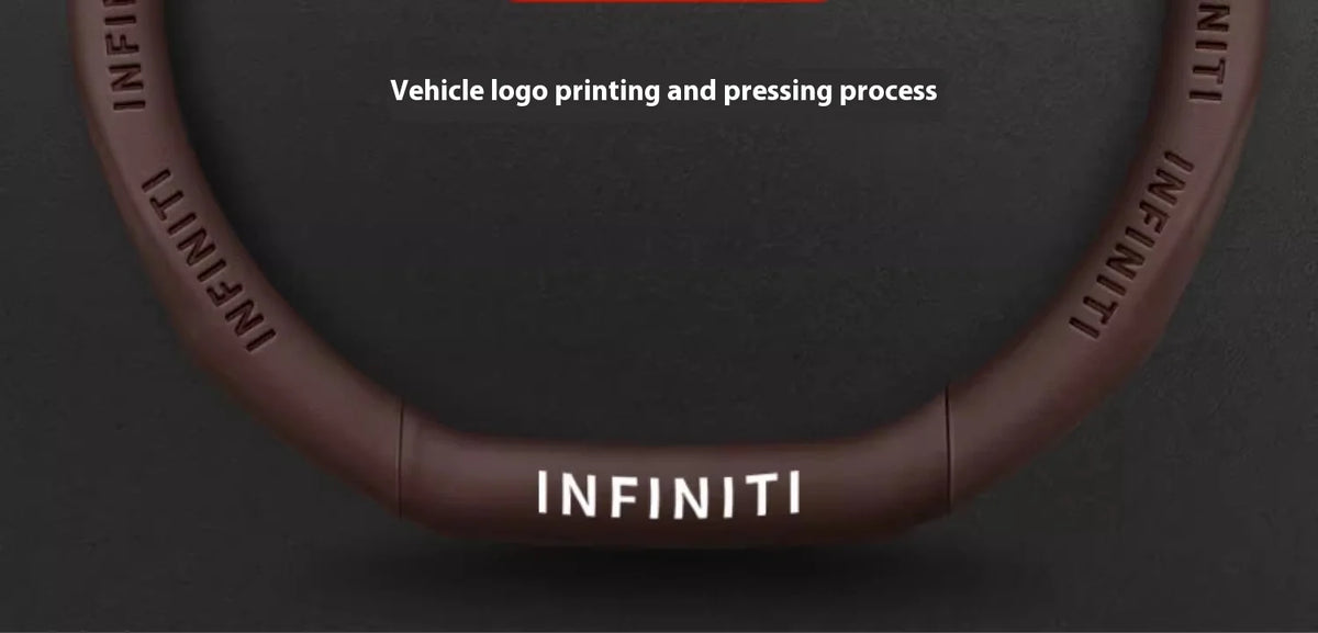 Carbon Fiber Leather Steering Wheel Cover for Infiniti Models