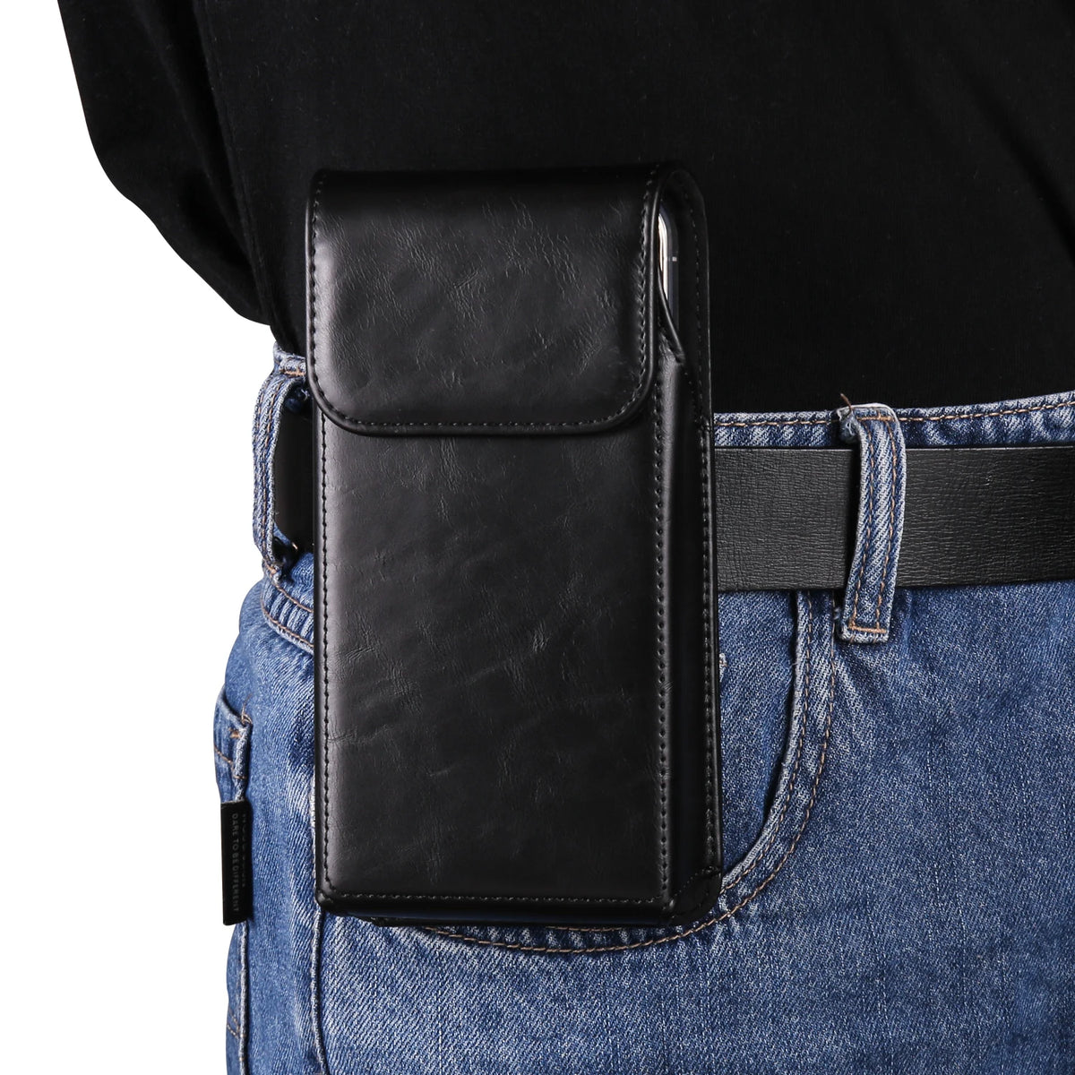 Genuine Leather Belt Clip Phone Holster for Men