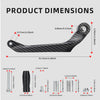 Motorcycle Brake & Clutch Lever Hand Guards with Carbon Fiber Finish
