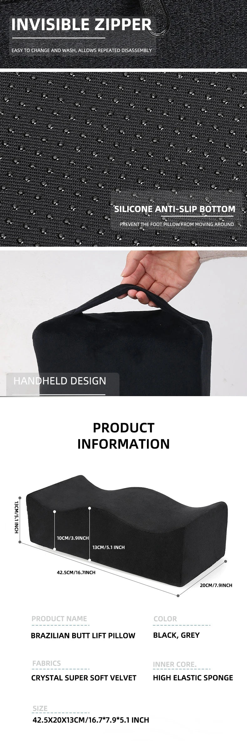 Ergonomic Seat Cushion for Tailbone Pain Relief and Posture Support