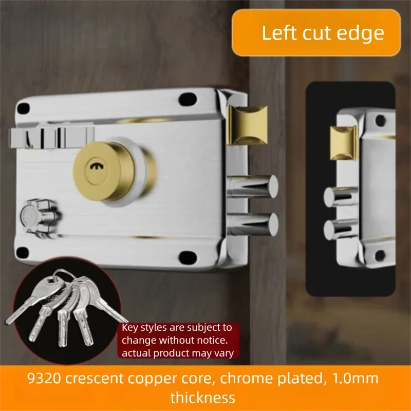 Stainless Steel Exterior Door Lock with 5 Keys