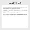 Warning label for a universal LED illuminated crystal gear shift knob.