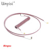Handcrafted Coiled USB-A to Type-C Cable for Mechanical Keyboards