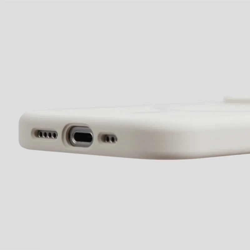 Coque en silicone liquide compatible MagSafe