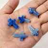Natural Stone Cross Pendant Charm for Jewelry Making