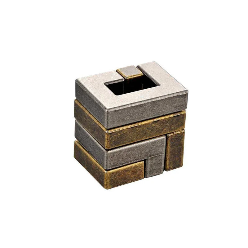 Metal Brain Teaser Puzzle Set - IQ Challenge for Kids and Adults
