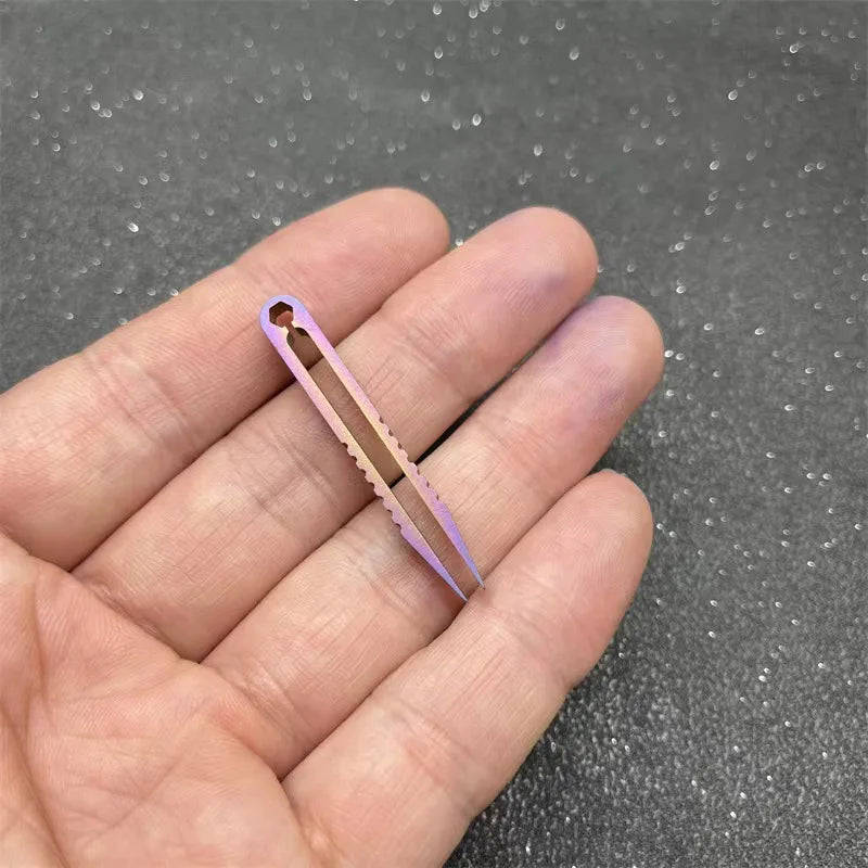 Titanium Clip Tweezers with Pocket Clip