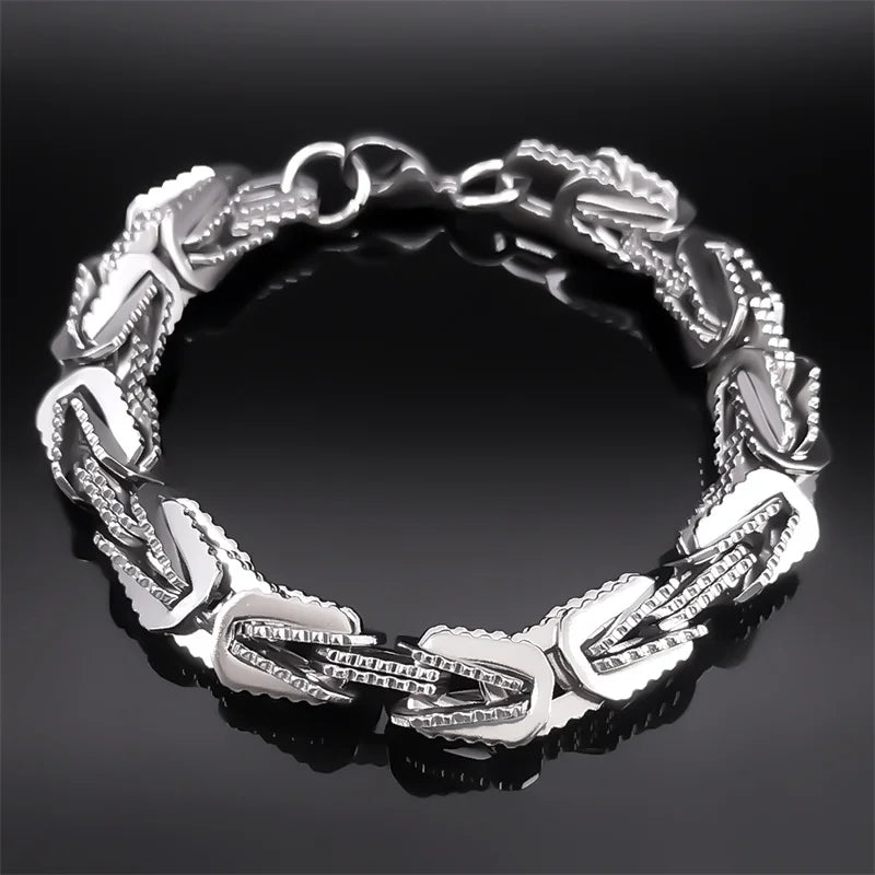 Men's Stainless Steel Biker Chain Bracelet