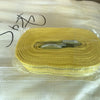 A roll of yellow heavy-duty vehicle recovery towing strap packaged in clear plastic.