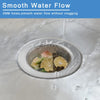 A stainless steel sink drain strainer with 2mm holes is shown holding citrus fruit for smooth water flow.