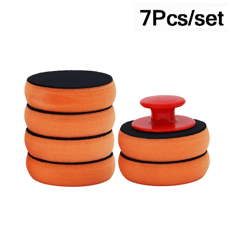 Ergonomic Car Wax Applicator with Replaceable Foam Pads